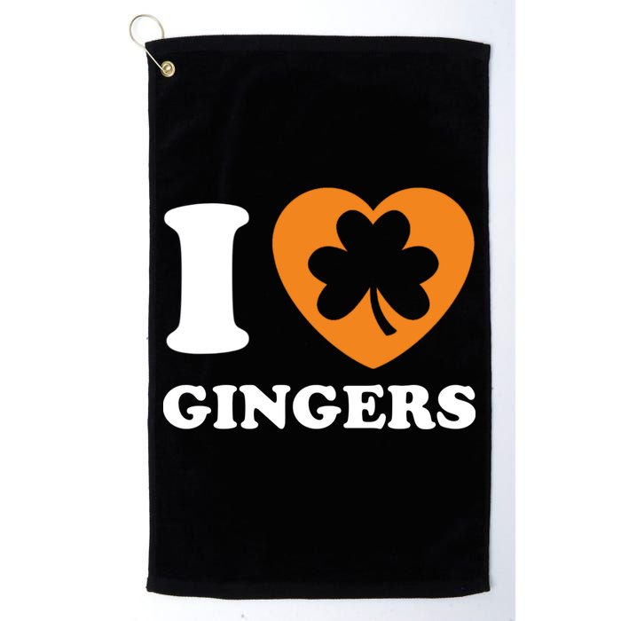 St Patricks Day Ginger Irish Pride I Love Gingers Redhead Golf Towel