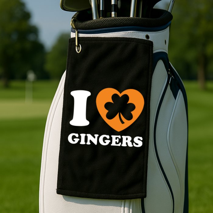 St Patricks Day Ginger Irish Pride I Love Gingers Redhead Golf Towel