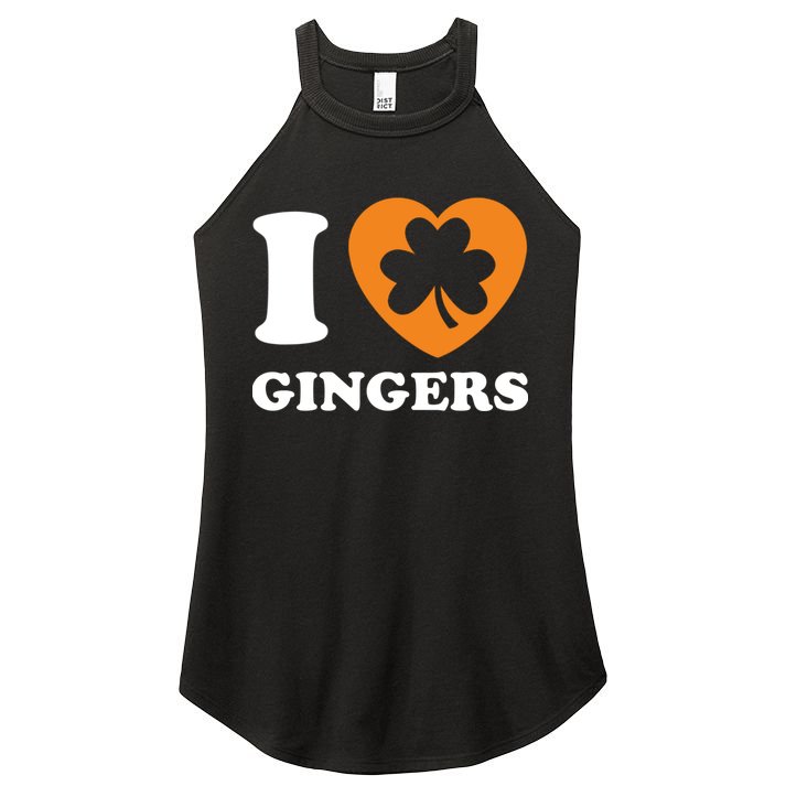 St Patricks Day Ginger Irish Pride I Love Gingers Redhead Women's Perfect Tri Rocker Tank