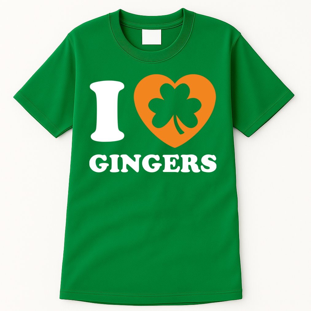 St Patricks Day Ginger Irish Pride I Love Gingers Redhead Tall T-Shirt