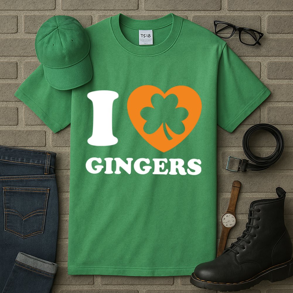 St Patricks Day Ginger Irish Pride I Love Gingers Redhead Tall T-Shirt
