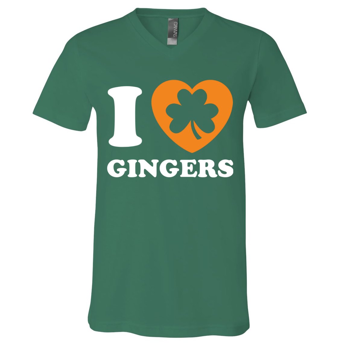 St Patricks Day Ginger Irish Pride I Love Gingers Redhead V-Neck T-Shirt