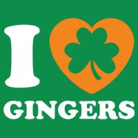 St Patricks Day Ginger Irish Pride I Love Gingers Redhead Button