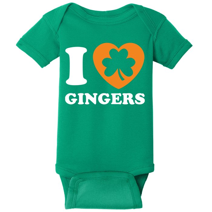 St Patricks Day Ginger Irish Pride I Love Gingers Redhead Baby Bodysuit