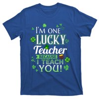 St Patrick's Day Teacher Lucky Because I Teach You Cool Gift T-Shirt