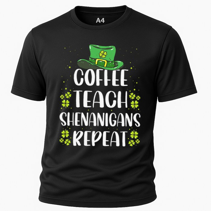 St Patricks Dayeachers Design Foreacher Who Loves Coffee Performance Shirt