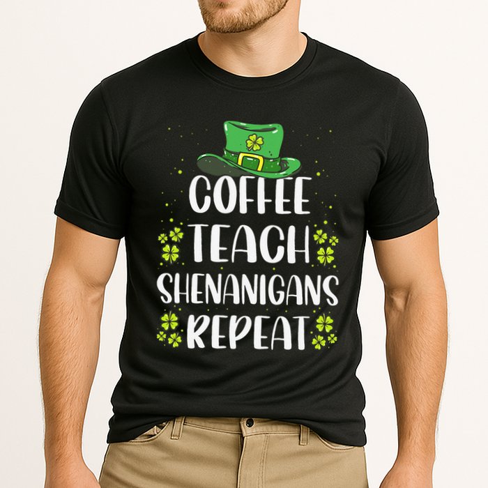 St Patricks Dayeachers Design Foreacher Who Loves Coffee Performance Shirt