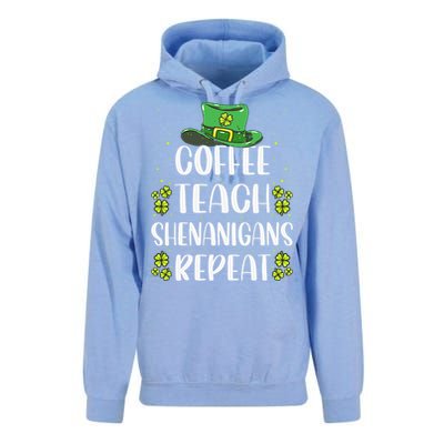 St Patricks Dayeachers Design Foreacher Who Loves Coffee Unisex Surf Hoodie