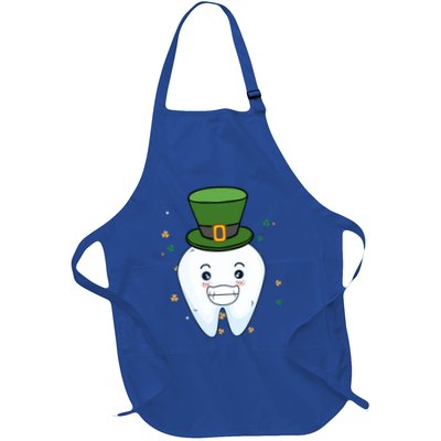 St Patricks Day Tooth Dental Assistant Patty Day Funny Gift Full-Length Apron With Pockets