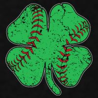 St Patrick's Day Baseball Catcher Pitcher Shamrock Ladies PosiCharge Tri-Blend Wicking Tank