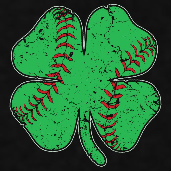 St Patrick's Day Baseball Catcher Pitcher Shamrock Ladies PosiCharge Tri-Blend Wicking Tank