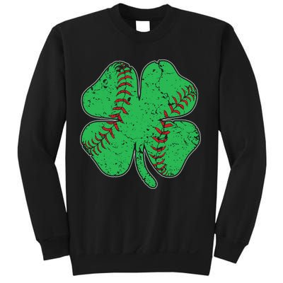 St Patrick's Day Baseball Catcher Pitcher Shamrock Sweatshirt
