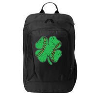 St Patrick's Day Baseball Catcher Pitcher Shamrock City Backpack