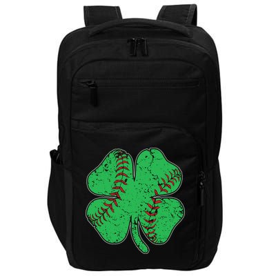 St Patrick's Day Baseball Catcher Pitcher Shamrock Impact Tech Backpack