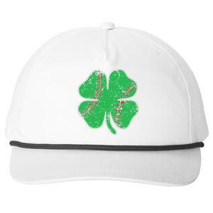 St Patrick's Day Baseball Catcher Pitcher Shamrock Snapback Five-Panel Rope Hat