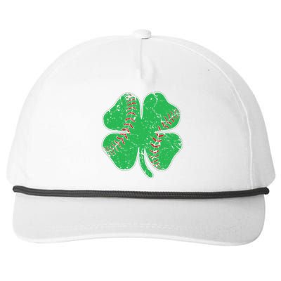 St Patrick's Day Baseball Catcher Pitcher Shamrock Snapback Five-Panel Rope Hat