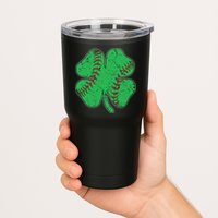 St Patrick's Day Baseball Catcher Pitcher Shamrock Tumbler