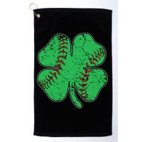 St Patrick's Day Baseball Catcher Pitcher Shamrock Golf Towel