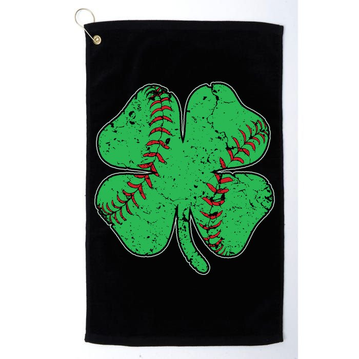 St Patrick's Day Baseball Catcher Pitcher Shamrock Golf Towel