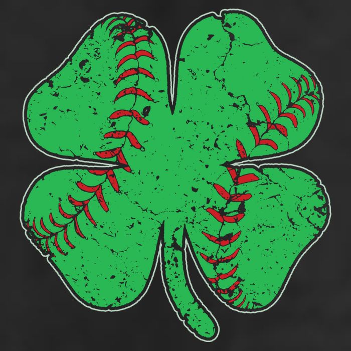 St Patrick's Day Baseball Catcher Pitcher Shamrock Golf Towel