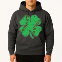 St Patrick's Day Baseball Catcher Pitcher Shamrock Hoodie