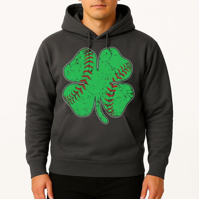 St Patrick's Day Baseball Catcher Pitcher Shamrock Hoodie