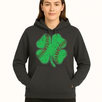 St Patrick's Day Baseball Catcher Pitcher Shamrock Hoodie