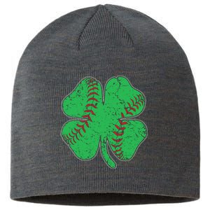 St Patrick's Day Baseball Catcher Pitcher Shamrock Sustainable Beanie