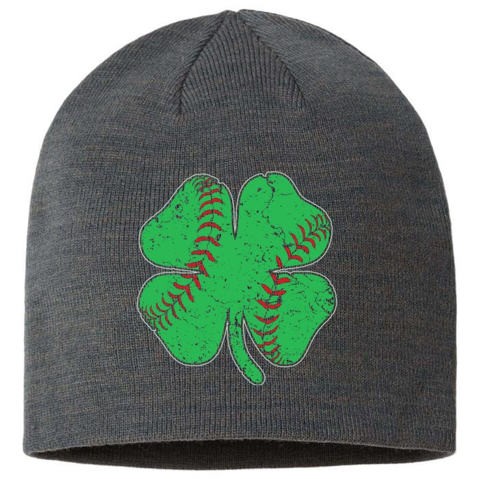 St Patrick's Day Baseball Catcher Pitcher Shamrock Sustainable Beanie