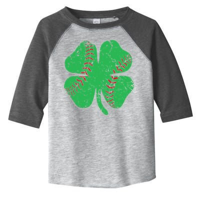 St Patrick's Day Baseball Catcher Pitcher Shamrock Toddler Fine Jersey T-Shirt