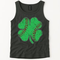 St Patrick's Day Baseball Catcher Pitcher Shamrock Tank Top
