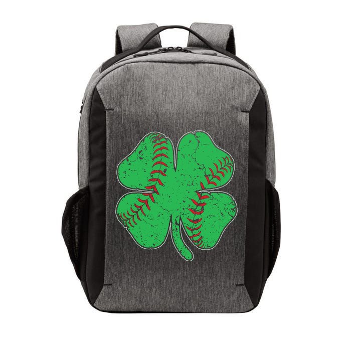 St Patrick's Day Baseball Catcher Pitcher Shamrock Vector Backpack