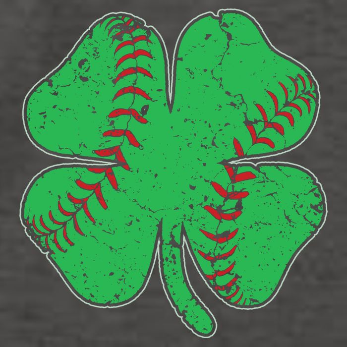 St Patrick's Day Baseball Catcher Pitcher Shamrock Vector Backpack