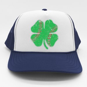 St Patrick's Day Baseball Catcher Pitcher Shamrock Trucker Hat