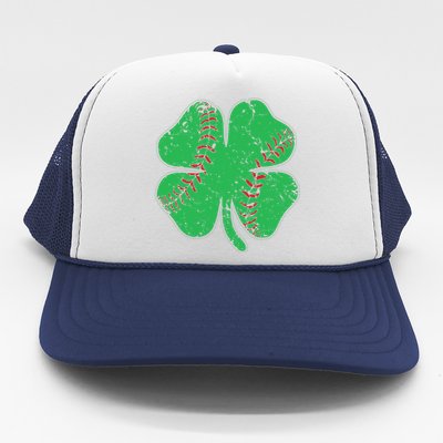 St Patrick's Day Baseball Catcher Pitcher Shamrock Trucker Hat