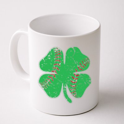 St Patrick's Day Baseball Catcher Pitcher Shamrock Coffee Mug