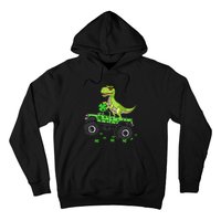 St Patricks day dinosaur Monster turck trex Hoodie