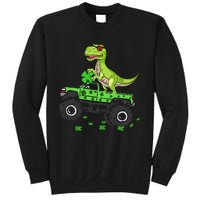 St Patricks day dinosaur Monster turck trex Sweatshirt