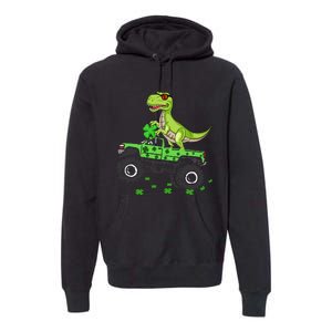 St Patricks day dinosaur Monster turck trex Premium Hoodie