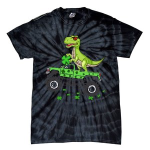 St Patricks day dinosaur Monster turck trex Tie-Dye T-Shirt