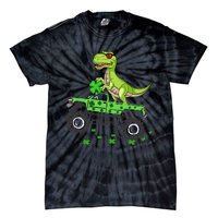 St Patricks day dinosaur Monster turck trex Tie-Dye T-Shirt