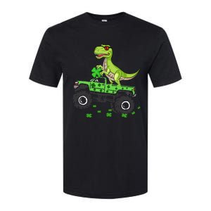 St Patricks day dinosaur Monster turck trex Softstyle CVC T-Shirt