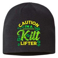 St Patrick's Day Caution I'm A Kilt Lifter Sustainable Beanie