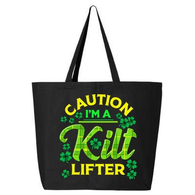 St Patrick's Day Caution I'm A Kilt Lifter 25L Jumbo Tote