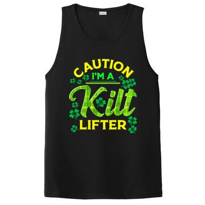 St Patrick's Day Caution I'm A Kilt Lifter PosiCharge Competitor Tank