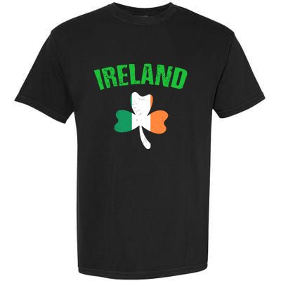 St Patrick's Day Ireland Flag Shamrock Symbol Funny Gift Garment-Dyed Heavyweight T-Shirt