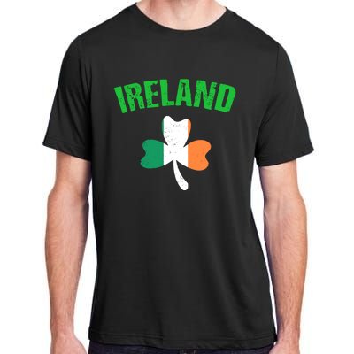 St Patrick's Day Ireland Flag Shamrock Symbol Funny Gift Adult ChromaSoft Performance T-Shirt