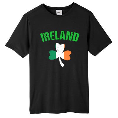 St Patrick's Day Ireland Flag Shamrock Symbol Funny Gift Tall Fusion ChromaSoft Performance T-Shirt