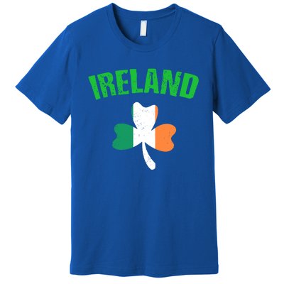 St Patrick's Day Ireland Flag Shamrock Symbol Funny Gift Premium T-Shirt