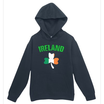 St Patrick's Day Ireland Flag Shamrock Symbol Funny Gift Urban Pullover Hoodie